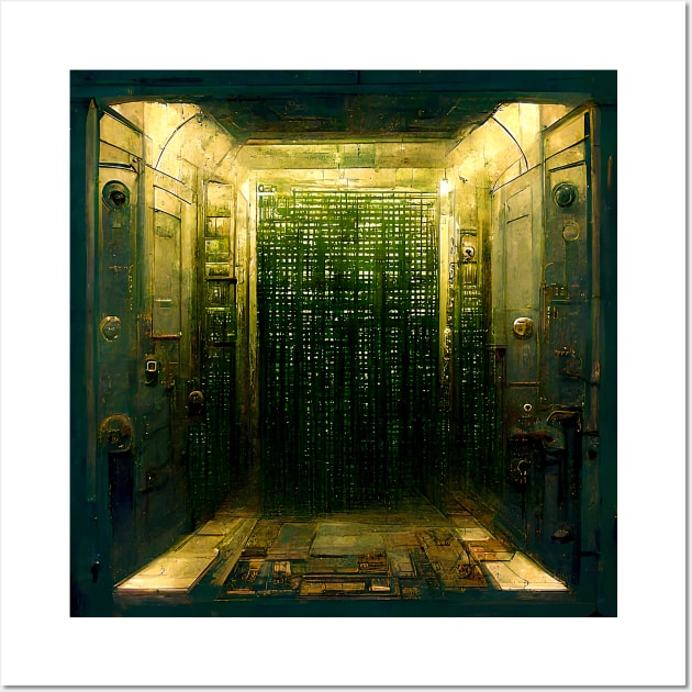 Matrix Vault Wall Art by www.TheAiCollective.art